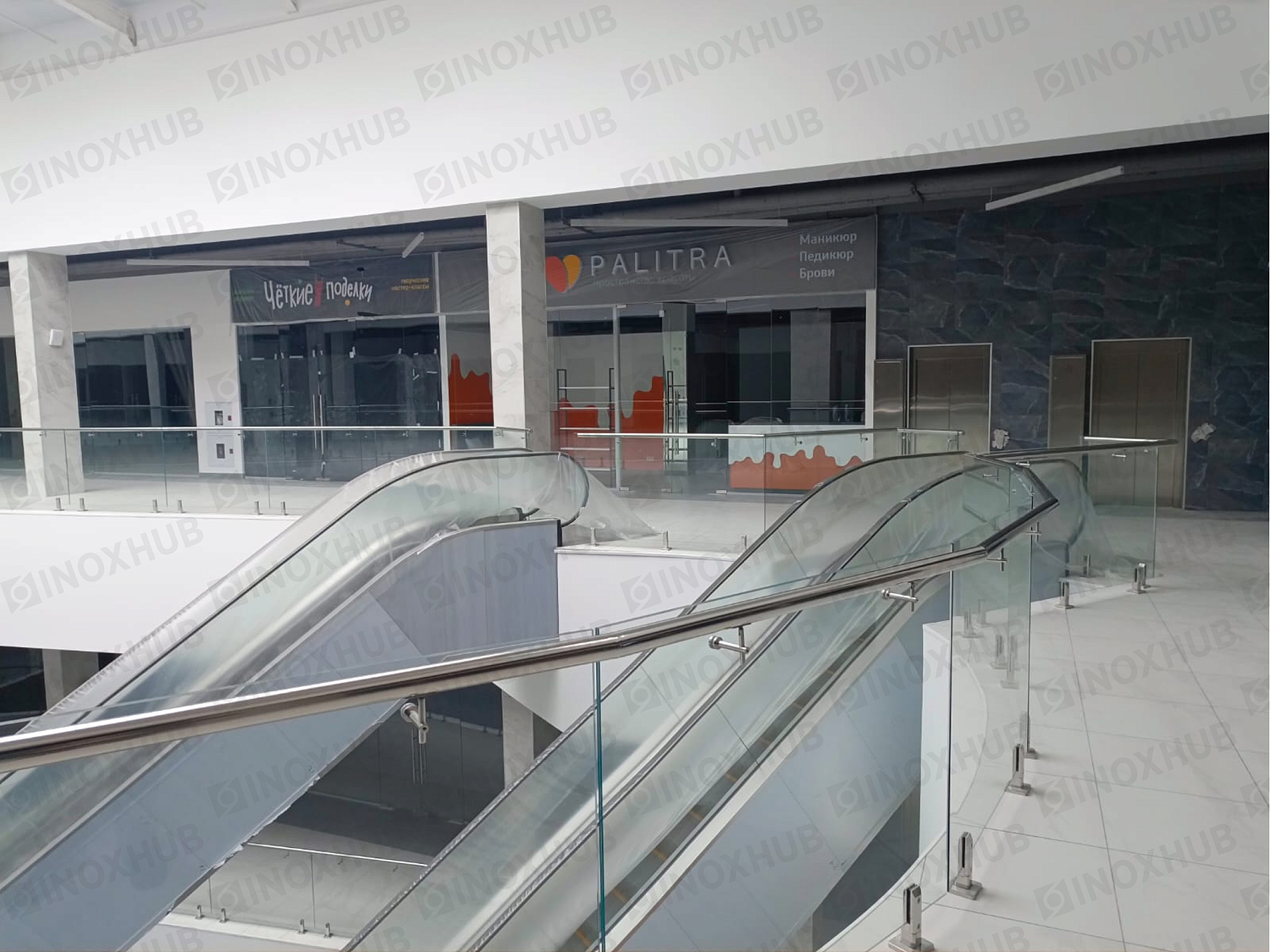 Проект стеклянные ограждения в ТЦ г. Ставрополь