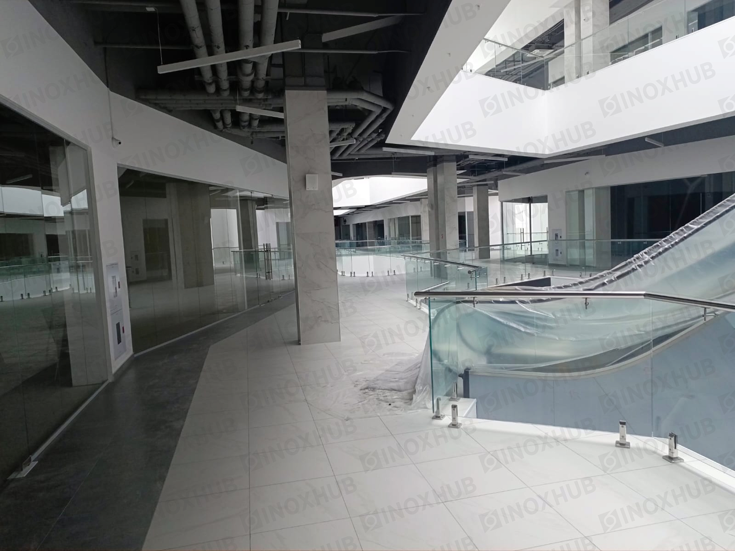 Проект стеклянные ограждения в ТЦ г. Ставрополь