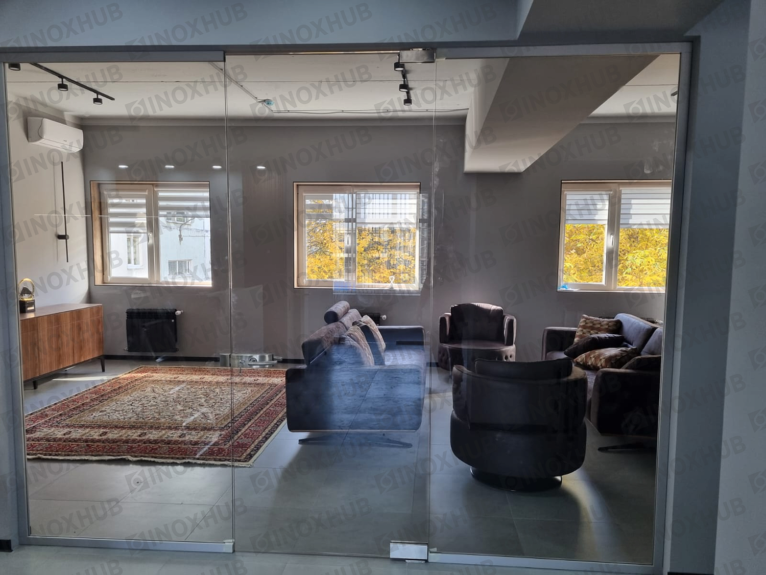 Проект стеклянные офисные перегородки в г. Ставрополь