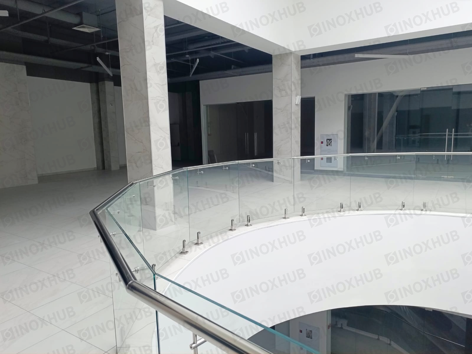 Проект стеклянные ограждения в ТЦ г. Ставрополь