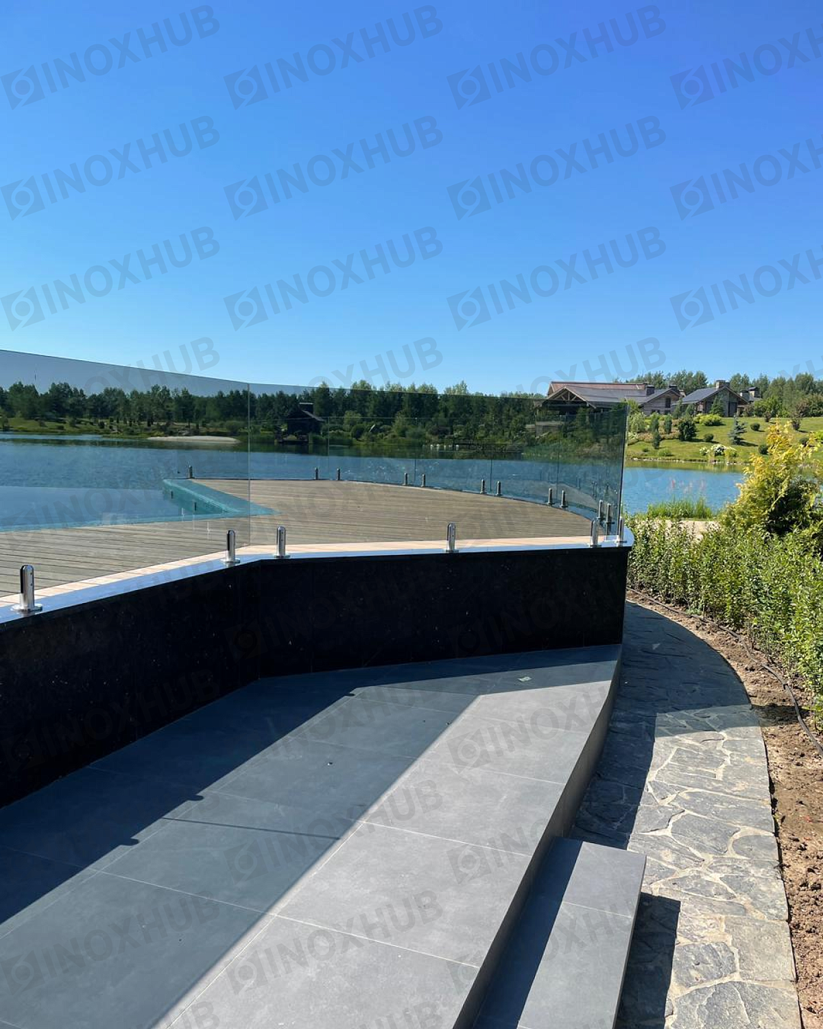 Проекты ограждений из стекла ООО "Альбион Гласс"