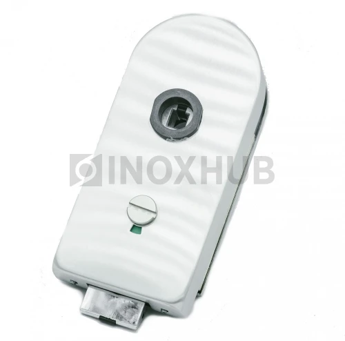 Защелка сантех. (84-1 SSS) с индикатором, с притвором, с отв. частью на стену, нерж. сталь матовая