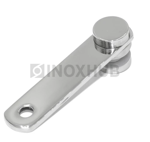 Стеклодержатель пластина оконечный, стекло 6.0-18.0 мм, AISI 316, GRIT 600