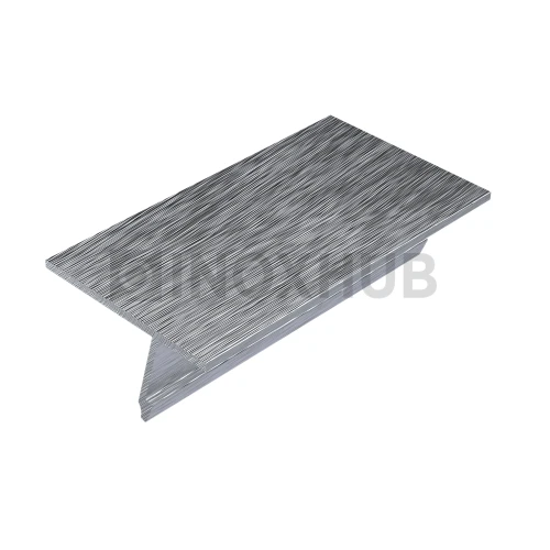 Крышка 28.5 на профиль 80/102/106 для стекла 10-12 мм, L=3000, не анодированный алюминий