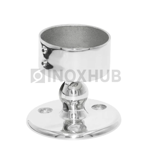 Фланец настенный регулируемый, Ø50.8 мм, AISI 304, GRIT 600