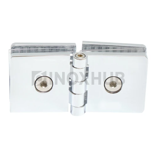 Коннектор (725 reg PSS) стекло-стекло регулируемый, латунь, полированный хром