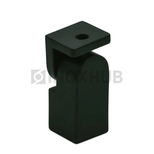 Держатель штанги (188 BLC) к стене поворотый, штанга 15×15 мм, Черный мат