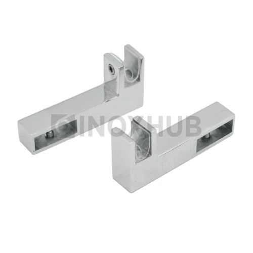 Держатель стекла (346 SSS) горизонтальный, штанга 30×10 мм, нерж. сталь матовая