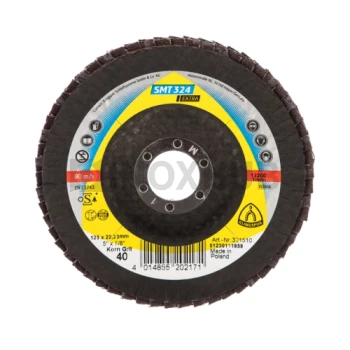 Шлифовальный диск лепестковый "Klingspor" циркон. TE/EXTRA/SMT324/CS455X/P40/N/GEW, Ø125х22.2 мм