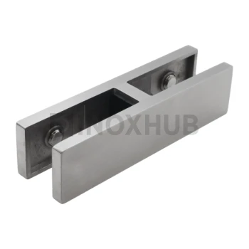 Стеклодержатель под 180º, стекло 10.0-12.0 мм, AISI 304, GRIT 320