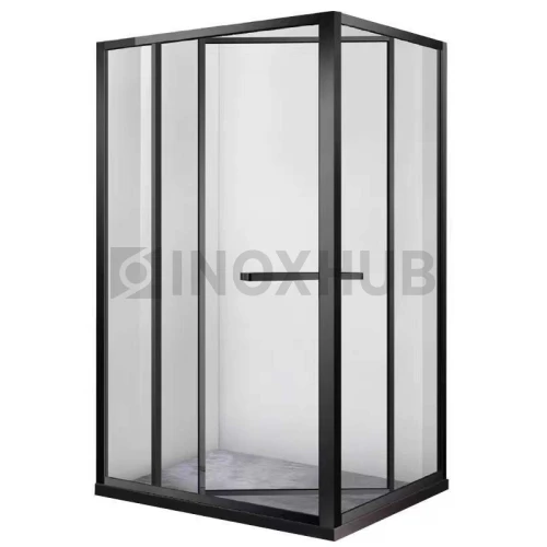 Комплект душевой (500 BLC) со сменным положением полотна, Черный мат