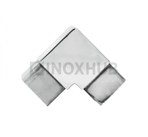 Отвод для поручня с пазом, 40.0×40.0 мм, AISI 304, GRIT 600