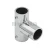Соединитель-тройник (902 PSS)  штанги Ø19 мм, нерж. сталь полированная