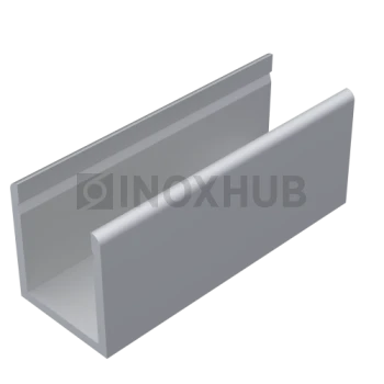 П швеллер 22 AL нижний, 20 мм, кратно 3 м, Анодированный алюминий