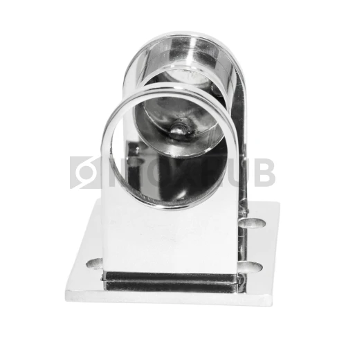 Пластина торцевого крепления стойки под сборку, Ø38.1 мм, AISI 304, GRIT 600