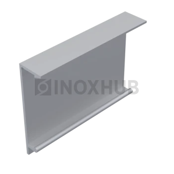 Крышка (40К AL) на профиль 40 зажимной, кратно 3 м, Анодированный алюминий