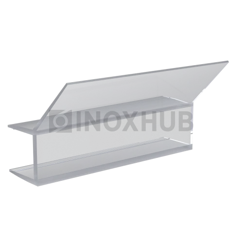 Профиль (203-10), L=2200, стекло 10.0 мм, ПВХ прозрачный