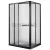 Комплект душевой (500 BLC) со сменным положением полотна, Черный мат