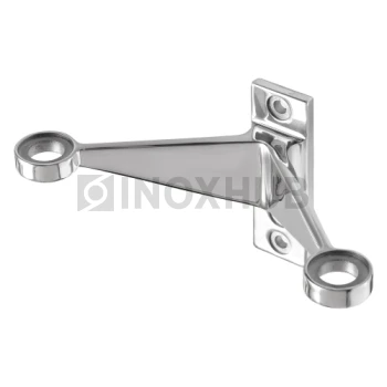 Крепление рутеля двойное на алюминиевый фасад, AISI 304, GRIT 600