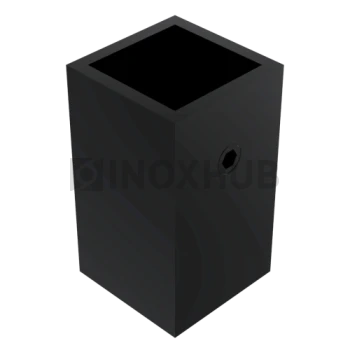 Держатель штанги (183 BLC) стена-штанга 15×15 мм, Черный мат