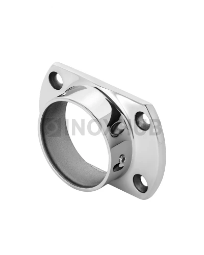 Фланец фигурный усеченный под 4 анкера, Ø50.8 мм, AISI 304, GRIT 600