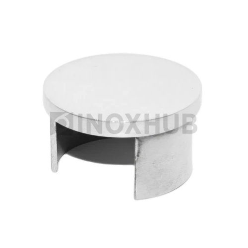 Заглушка для поручня с пазом, Ø42.4 мм, AISI 304, GRIT 600