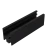Профиль нижний п-обр. (763 BLC), L=2200 мм, стекло 8.0 мм, алюминий, Черный мат