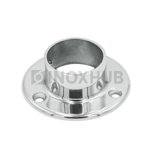 Фланец настенный литой, Ø16.0 мм, AISI 304, GRIT 600