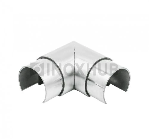 Отвод для поручня с пазом, Ø42.4 мм, AISI 304, GRIT 320