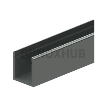 П швеллер 22 Al нижний, 20 мм, кратно 3 м, не анодированный алюминий