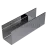 Профиль (П-12-2500 PSS) П-образный, 14.0×16.5 мм L=2500, стекло 12.0 мм, AISI 304 GRIT 600