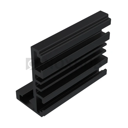 Комплект (801 BLC) L-обр. дверной коробки, 2300+2300+1300 мм, алюминий, RAL 9005 Черный мат