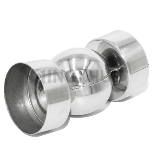 Поворот шаровой внешний для трубы или деревянного поручня, Ø50.8 мм, AISI 304, GRIT 600