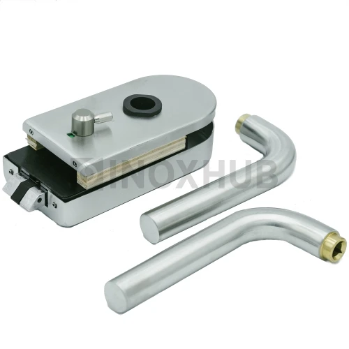 Защелка сантех. (84-1 SSS) с индикатором, с притвором, с отв. частью на стену, нерж. сталь матовая