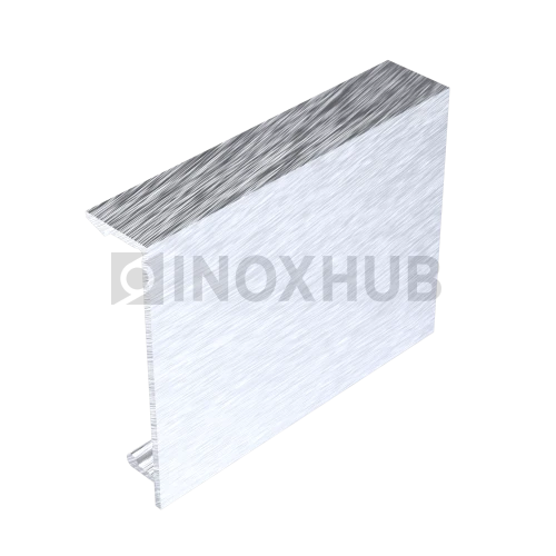 Крышка (40К Al) на профиль 40 зажимной, кратно 3 м, не анодированный алюминий