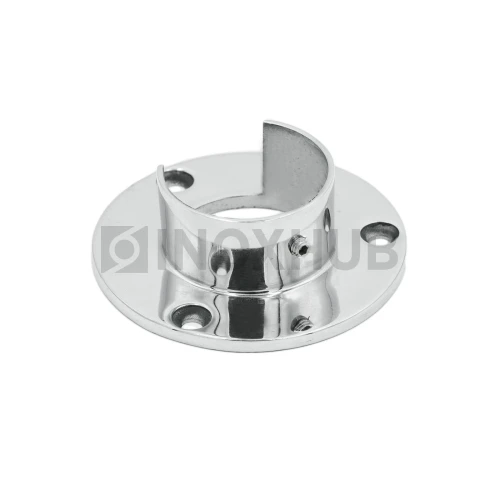 Фланец для поручня с пазом, Ø42.4 мм, AISI 304, GRIT 600