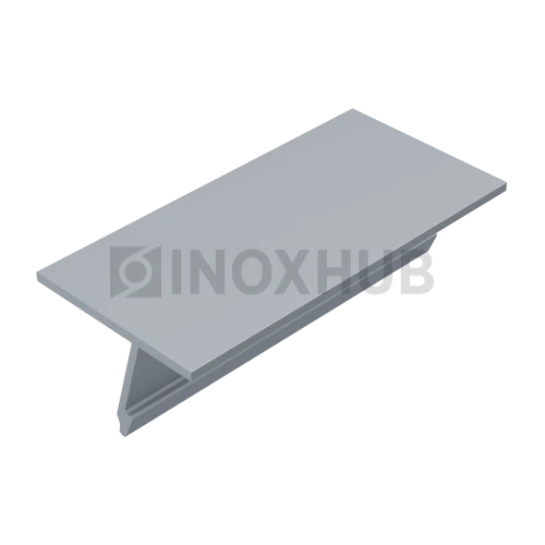 Крышка 24.5 на профиль 80/102/106 для стекла 16-20 мм, L=6000, Анодированный алюминий