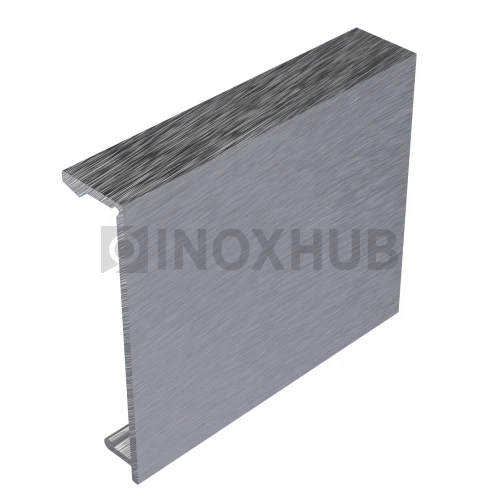 Комплект крышек (44К-6000 Al) профиль 44, L=6000мм (2 шт), неанодированный алюминий