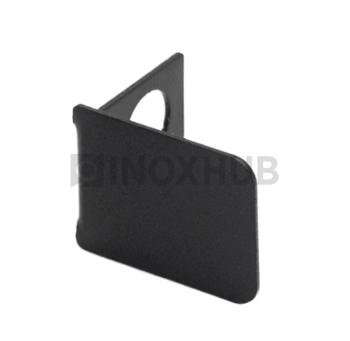 Торцевая заглушка для Профиль п-обр. (756 BLC), 19×13 мм, Черный мат