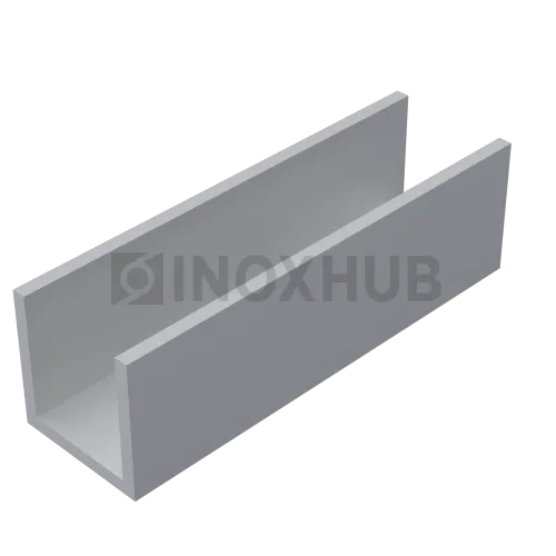 П швеллер 15 AL, 15×15×15×1.5 мм, кратно 3 м, Анодированный алюминий