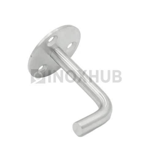 Крепление пристенного поручня без ложемента сварное, AISI 201, GRIT 320