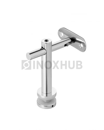 Держатель поручня Ø50.8 мм, стекло 10.0-20.0 мм, регулируемый, AISI 304, GRIT 600