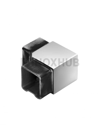 Отвод литой со вставками, 40×40 мм, AISI 304, GRIT 600