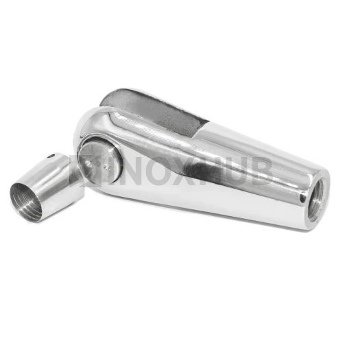 Наконечник для крепления тяги левый, М14 шаг Р=2, AISI 316, GRIT 600