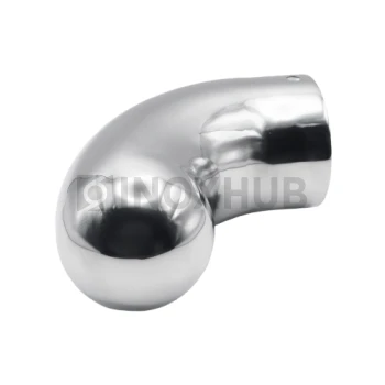 Отвод оконечный капля для пластикового/деревянного поручня, Ø49.0×1.5 мм, AISI 304, GRIT 600