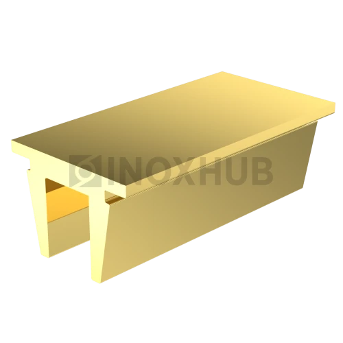 Заглушка (764 Gold) для профиля 763 756, L=1000 мм, алюминий, под Золото