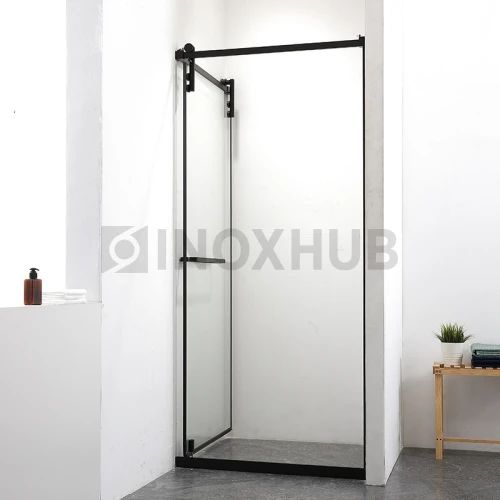 Комплект душевой (600 BLC) со сменным положением полотна, нерж. сталь Черный мат