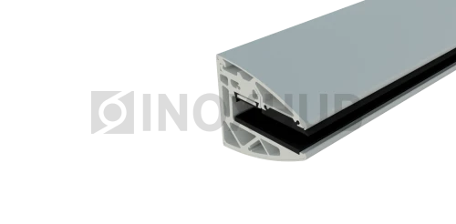 Профиль НАБОР для КОЗЫРЬКА с крышками (обновлённая версия), кратно 4 м, Анодированный алюминий