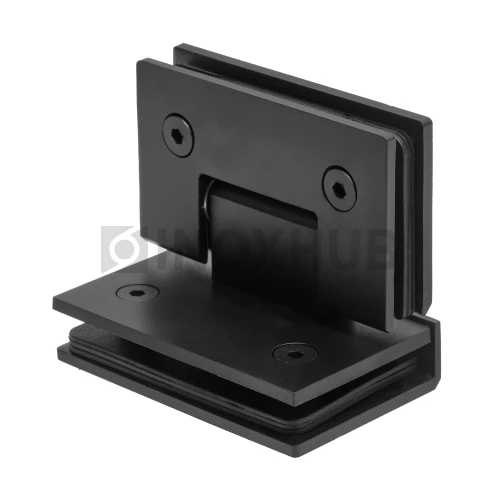 Петля (304 BLC) стекло-стекло 90°, нерж. сталь Черный мат