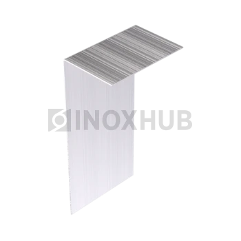 Накладка на профиль 102, на стекло 12.0 мм, 34.0х102.0 мм, L=3000 мм, GRIT 320